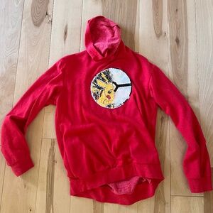 Reversible sequin image Pokémon hoodie
